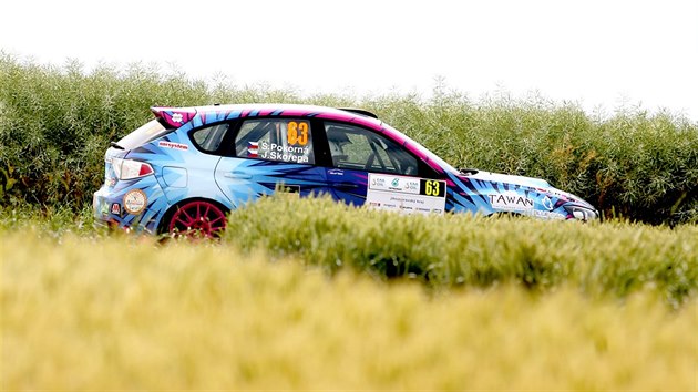 Sandra Pokorn bhem Rally Hustopee