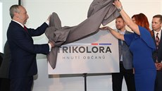 Václav Klaus mlad�í p�edstavil nové politické uskupení Trikolóra, na snímku se...