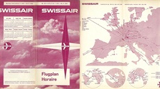 Pední strana letového ádu spolenosti Swissair z roku 1954