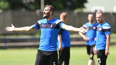 Admir Ljevakovič při zahájení přípravy teplických fotbalistů na novou sezonu.