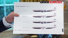 Americký prezident Donald Trump pedstavil novou podobu prezidentského letadla...