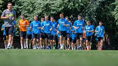 Trénink fotbalist� Hradce Králové.