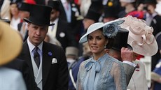 Princ William a vévodkyn Kate na dostizích v Ascotu (18. ervna 2019)
