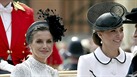 Španělská královna Letizia a vévodkyně z Cambridge Kate (Windsor, 17. června...