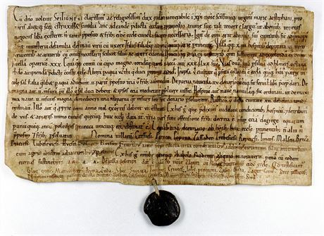 Zakládací listina litomické kapituly sv. tpána datovaná k roku 1057
