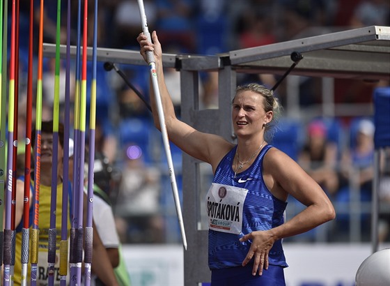 Otpaka Barbora potáková na mítinku Zlatá tretra v Ostrav.