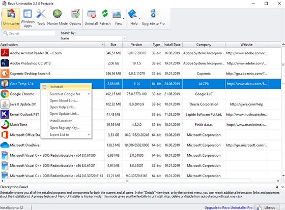 Revo Uninstaller Freeware