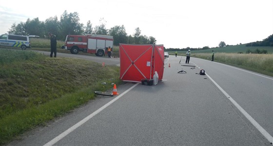 Chlapec na kole vyjížděl z vedlejší silnice u Zbelítova na hlavní a střet se s...