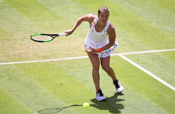 Barbora Strýcová v semifinále turnaje v Birminghamu.