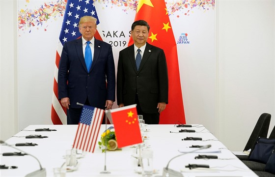 Prezident Spojených stát� Donald Trump a �ínský prezident Si �in-pching b�hem...