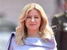 Slovenská prezidentka Zuzana aputová bhem inauguraního odpoledne v...