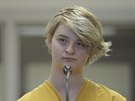 Osmnáctiletá Denali Brehmerová před soudem (19. června 2019)
