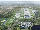 Megaprojekt budí vášně. Plánované rozšíření londýnského letiště Heathrow...
