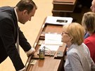 Poslankyn a bývalá ministryn spravedlnosti Helena Válková (ANO) pi jednání...