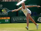 Karolína Plíková v semifinále turnaje v Eastbourne.