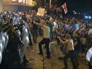 Pi protestu v Tbilisi bylo zranno na 70 osob (21. ervna 2019)