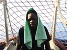 Migrant na lodi Sea Watch 3 eká na vylodní na ostrov Lampedusa (27. ervna...