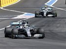 Lewis Hamilton z Mercedesu v ele Velké ceny Francie F1.