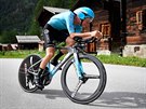 eský cyklista Jan Hirt bhem závodu Kolem výcarska