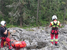 Horsk sluba a zdravotnci zasahovali u zrannho horolezce v Hndch skalch...
