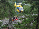 Horsk sluba a zdravotnci zasahovali u zrannho horolezce v Hndch skalch...