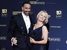Adil Rami a Pamela Andersonová (Paříž, 19. května 2019)