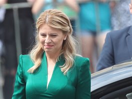 Slovenská prezidentka Zuzana aputová na své první zahraniní návtv v Praze...