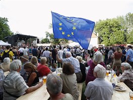 Koncert k poct nové slovenské hlavy státu na praské Kamp (20. 9. 2019).