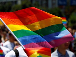Od 70. let 20. století je duhová vlajka univerzálním gay a lesbickým symbolem a...