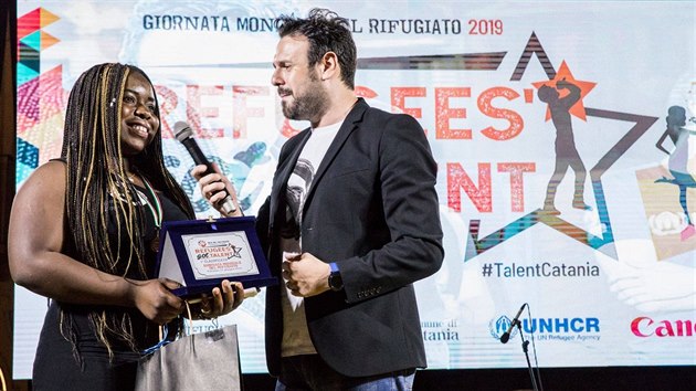 Talentov show s uprchlky v sicilsk Katnii (22. ervna 2019)