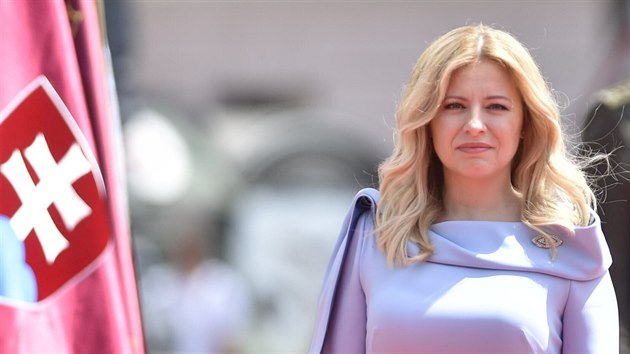 Slovenská prezidentka Zuzana Čaputová během inauguračního odpoledne v Bratislavě (15. června 2019)