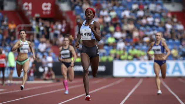 Bahamsk sprinterka Shaunae Millerov-Uibov na Zlat trete.