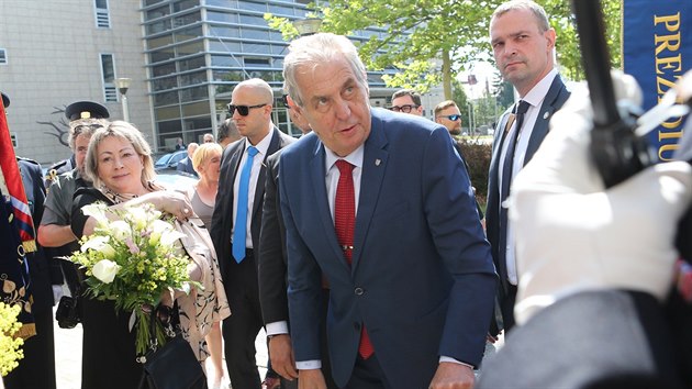 Prezident Miloš Zeman přijel na třídenní oficiální návštěvu na Vysočinu.
