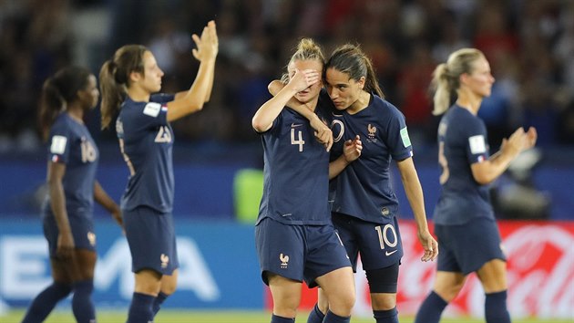 Francouzsk fotbalistky jsou zklaman po vyazen z mistrovstv svta.