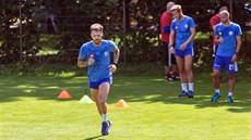 Milan Kerbr na tréninku olomouckých fotbalistů.