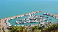 Pístav v Sidi Bou Said