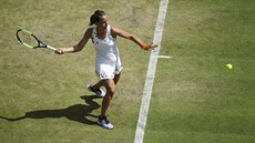 Barbora Strýcová v semifinále turnaje v Birminghamu.