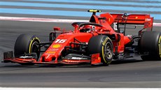 Charles Leclerc z Ferrari ve Velké cen Francie F1.