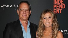 Herec Tom Hanks s manželkou Ritou Wilsonovou (Los Angeles, 21. září 2018)