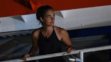 Kapitánka lodi Sea-Watch 3 Carola Racketeová (29. ervna 2019)