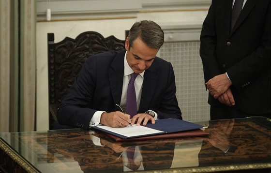 ecký premiér Kyriakos Mitsotakis. (8.7.2019)
