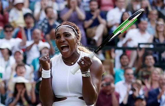 Serena Williamsová v prvním kole Wimbledonu.