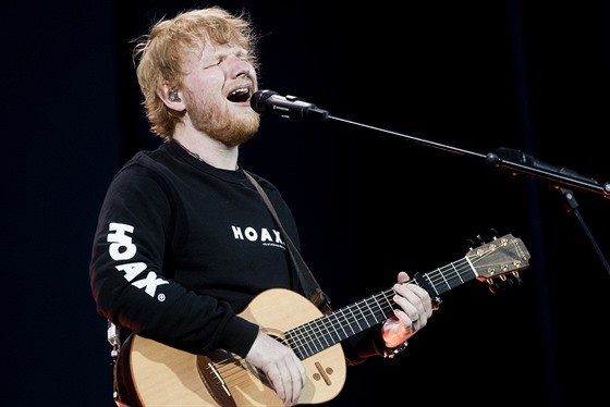Ed Sheeran na Letišti Letňany v Praze (7. července 2019)