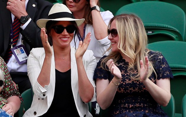 Vvodkyn Meghan na Wimbledonu (Londn, 4. ervence 2019)