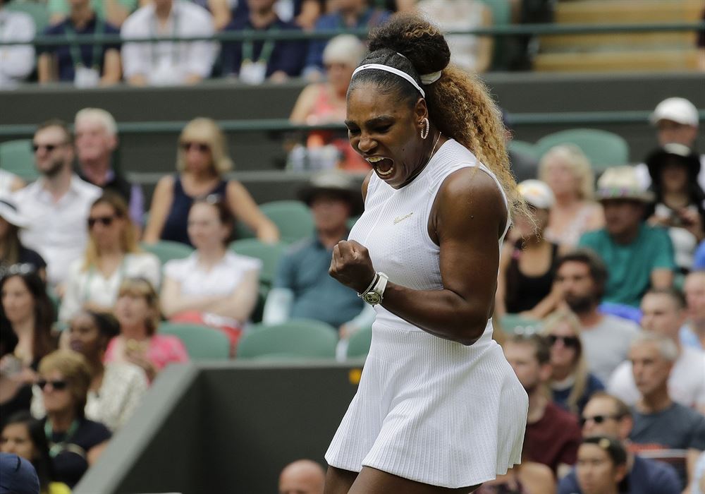 Americká tenistka Serena Williamsová ve 3. kole Wimbledonu.