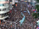 Protesty v Hongkongu proti zákonu o vydávání osob podezelých ze spáchání...