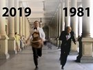 1981. vs 2019. Scna z oblbenho filmu Vrchn, prchni