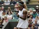 Americká tenistka Serena Williamsová ve 3. kole Wimbledonu.