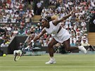 Americká tenistka Serena Williamsová ve 3. kole Wimbledonu.