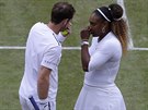 HVZDNÁ PORADA. Andy Murray (vlevo) a Serena Williamsová se spolu pedstavili...